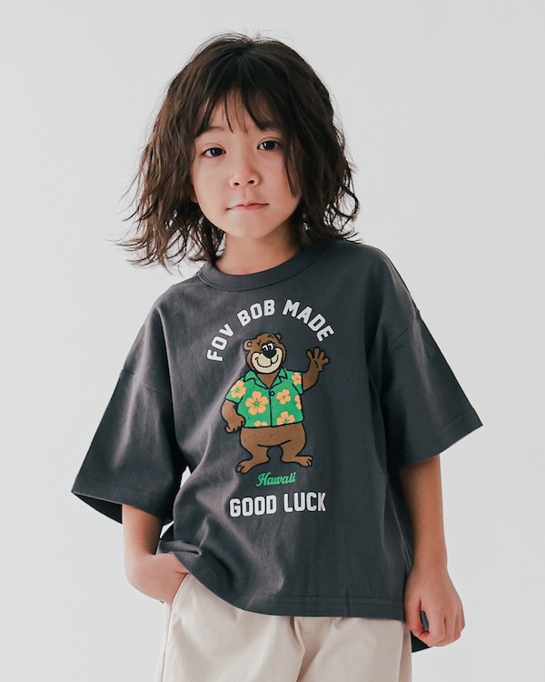 【フォブ】F/B BEAR Tシャツ / チャコールグレー