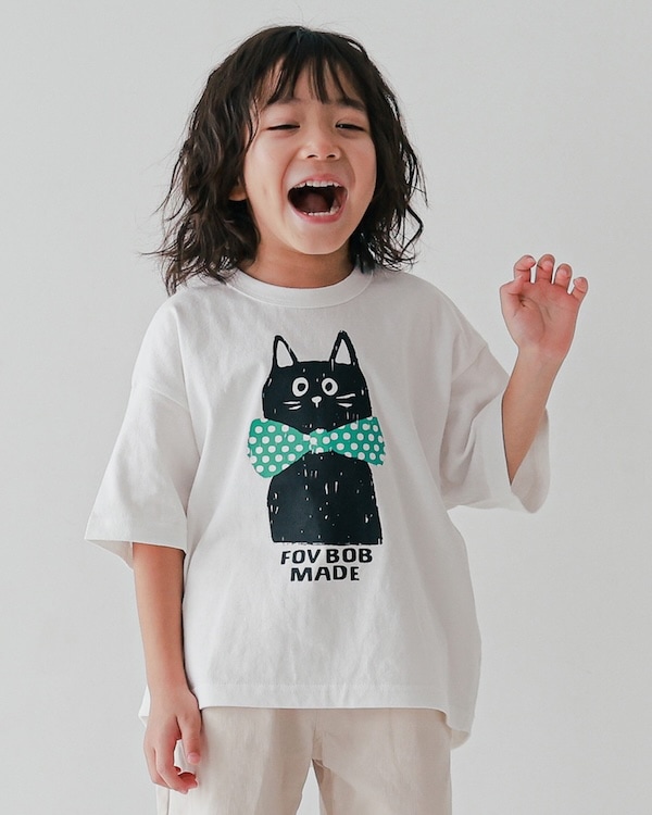 【フォブ】F/B CAT Tシャツ / サンド