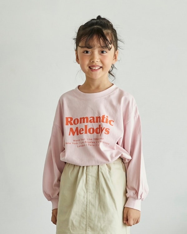 【アンディニー】Romantic L/S Tシャツ / ピンク