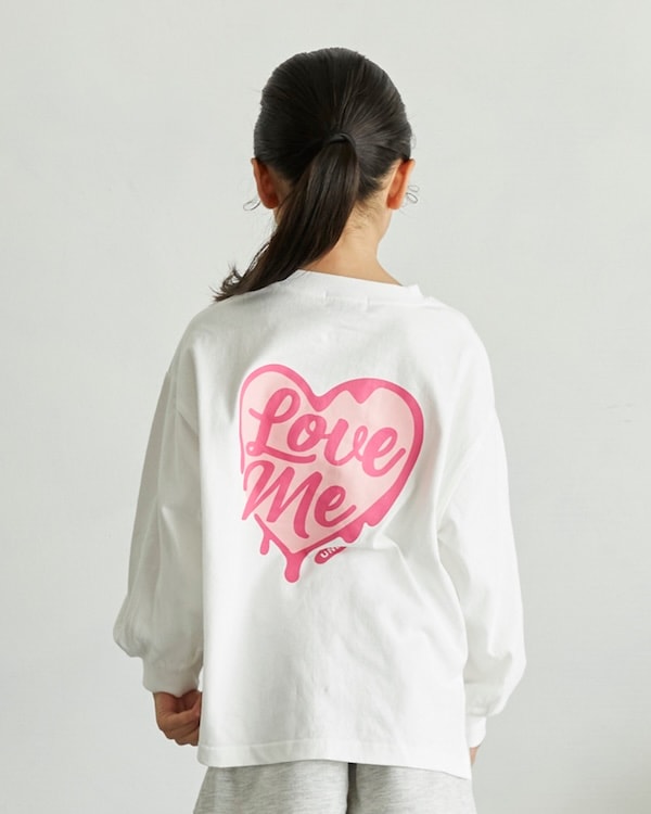 【アンディニー】Love me L/S Tシャツ / ホワイト