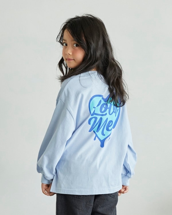 【アンディニー】Love me L/S Tシャツ / サックス