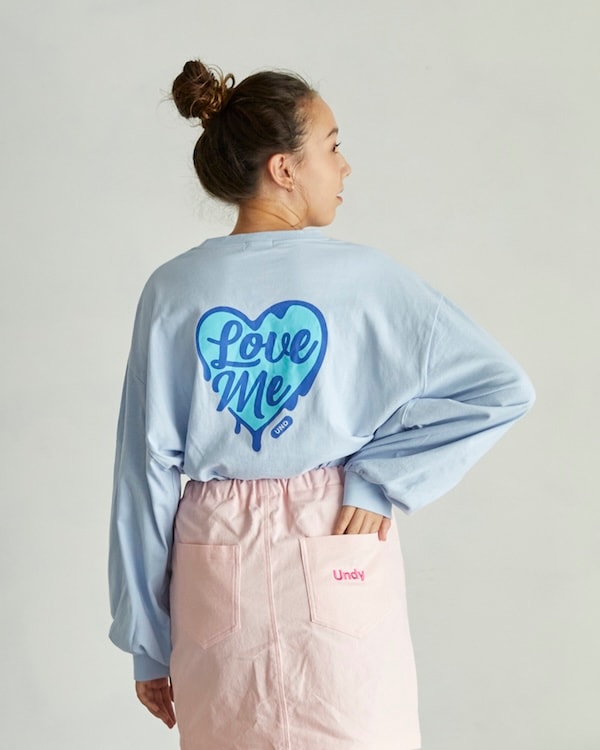 【アンディニー】Love me L/S Tシャツ / サックス