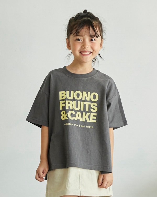 【アンディニー】FRUITS & CAKE Tシャツ / チャコールグレー