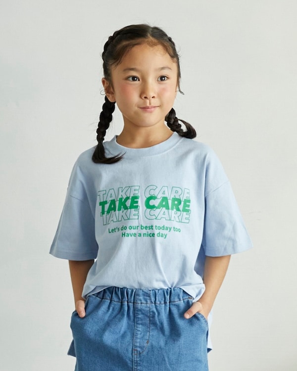 【アンディニー】TAKE CARE Tシャツ / サックス