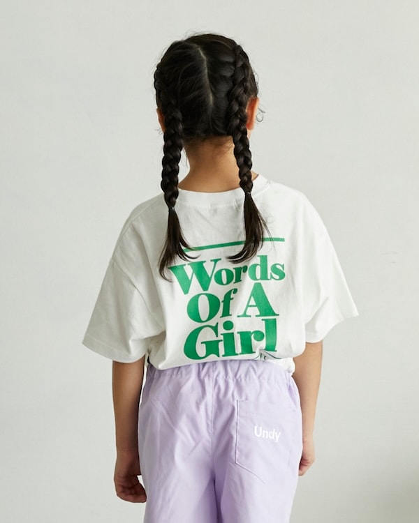 【アンディニー】Words of Tシャツ / ホワイト