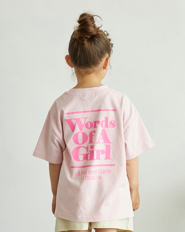 【アンディニー】Words of Tシャツ / ピンク