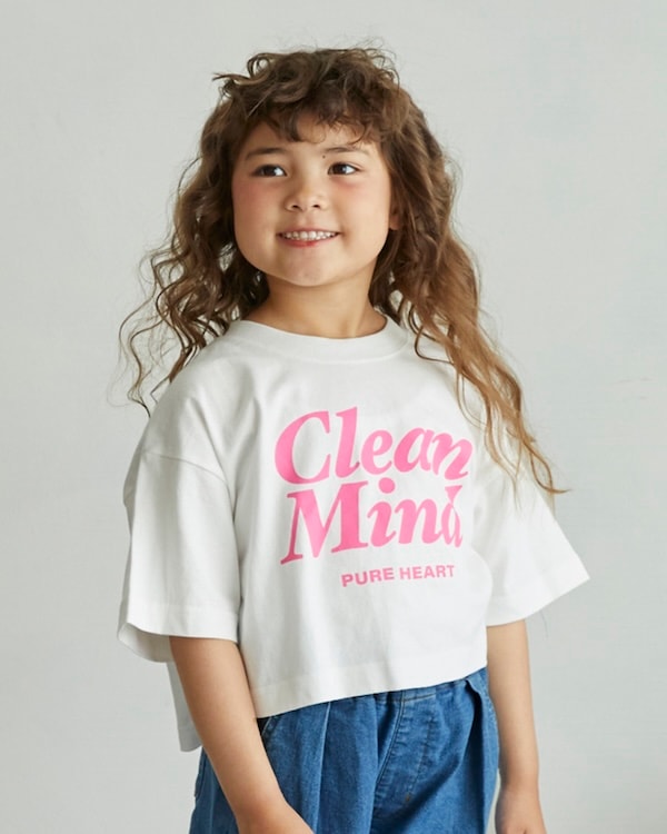 【アンディニー】Clean Mind ショート Tシャツ / ピンク