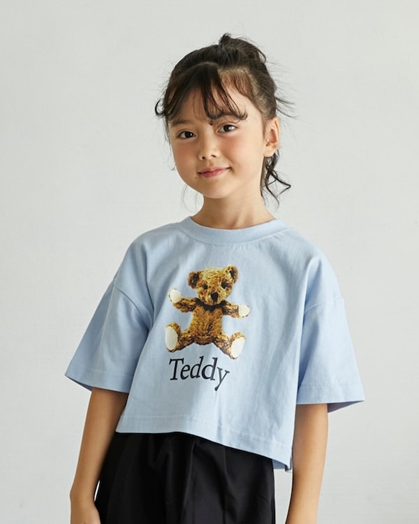 【アンディニー】Teddy ショート Tシャツ / サックス