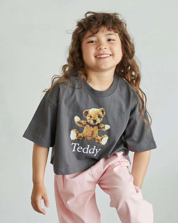 【アンディニー】Teddy ショート Tシャツ / チャコールグレー