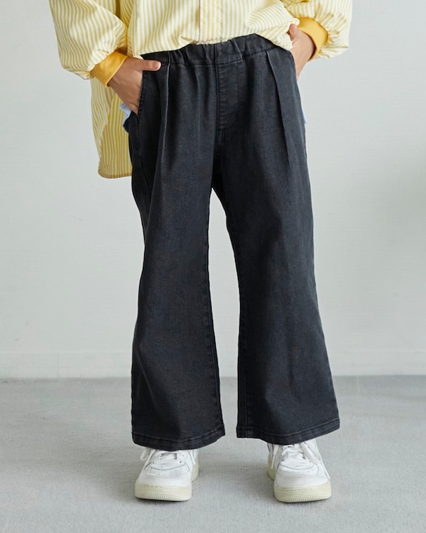 【アンディニー】バギーデニムパンツ / ブラック