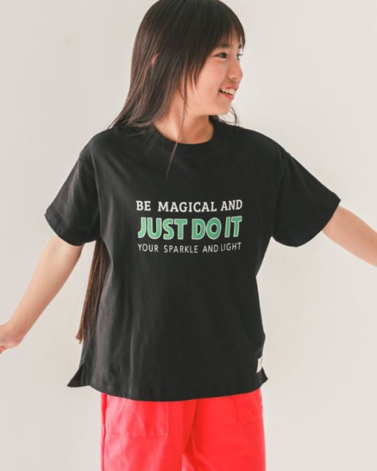 【ジーンズベー】JUST DO IT Tシャツ / ブラック
