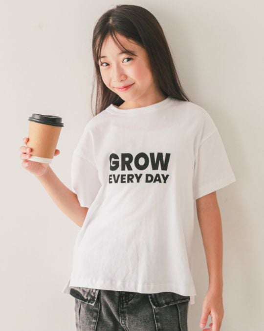【ジーンズベー】GROW EVERY DAY Tシャツ / オフホワイト