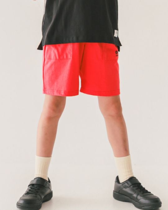 【ジーンズベー】EASY HALF PANTS / レッド