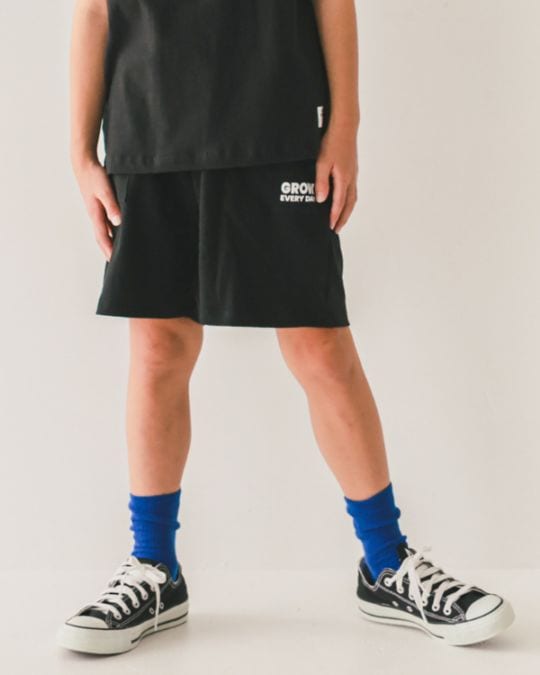 【ジーンズベー】EASY HALF PANTS / ブラック