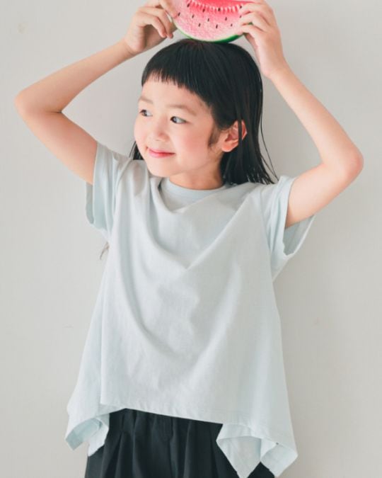 【エヌエイチティー】ハート Tシャツ / サックス