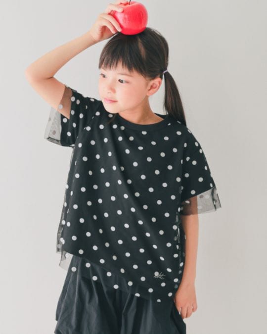 【エヌエイチティー】ドットチュール Tシャツ / オフホワイト
