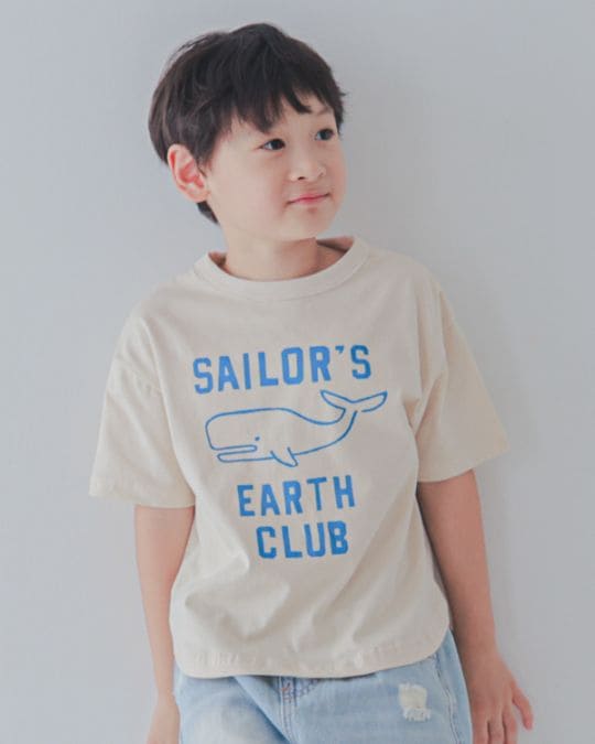 【セカンド】EARTH CLUB Tシャツ / アイボリー