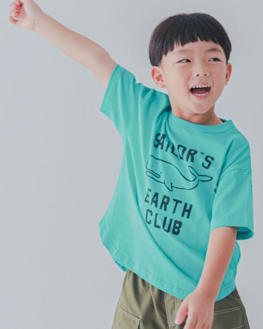 【セカンド】EARTH CLUB Tシャツ / ブルー