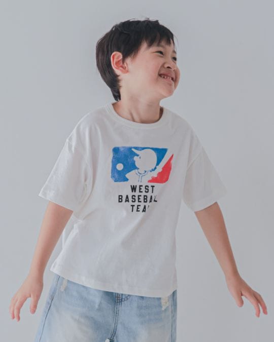 【セカンド】BASEBALL TEAM Tシャツ / オフホワイト