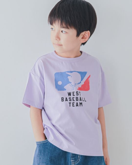 【セカンド】BASEBALL TEAM Tシャツ / パープル