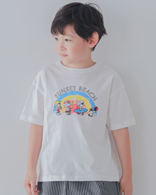 【セカンド】SUNSET BEACH Tシャツ / パープル