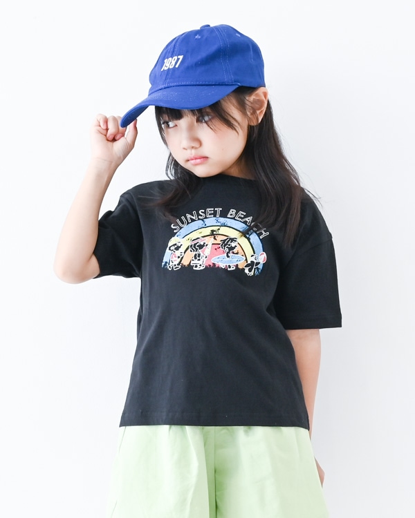 【セカンド】SUNSET BEACH Tシャツ / パープル