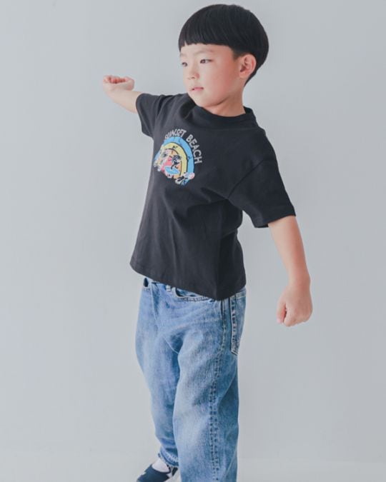 【セカンド】SUNSET BEACH Tシャツ / ブラック