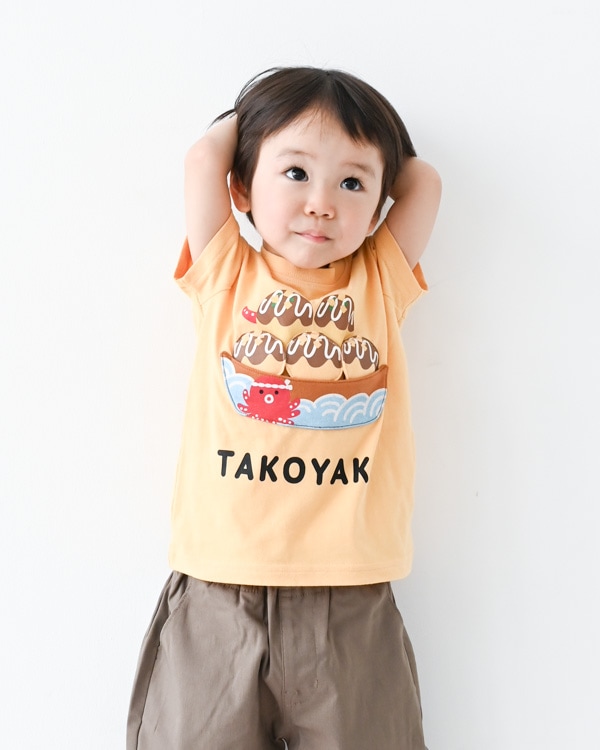 【チークルーム】たこ焼き Tシャツ / イエロー  
