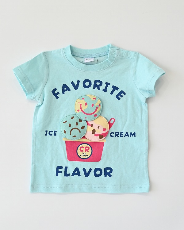 【チークルーム】トリプルアイス Tシャツ / オレンジ  