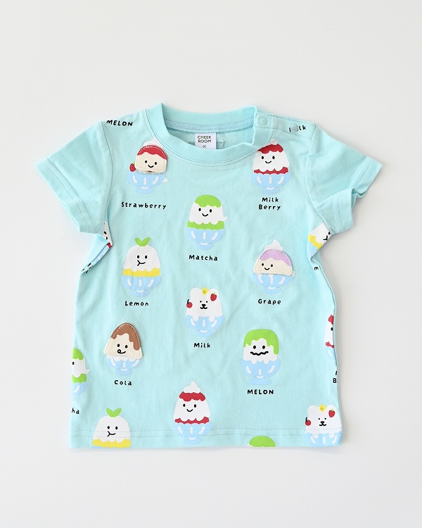 【チークルーム】おばけかき氷 Tシャツ / イエロー  