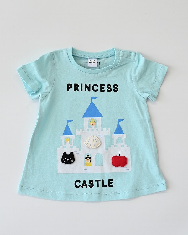 【チークルーム】プリンセス Tシャツ / ピンク  