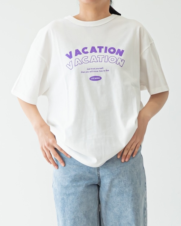 【フォブ】VACATION Tシャツ / ホワイト  