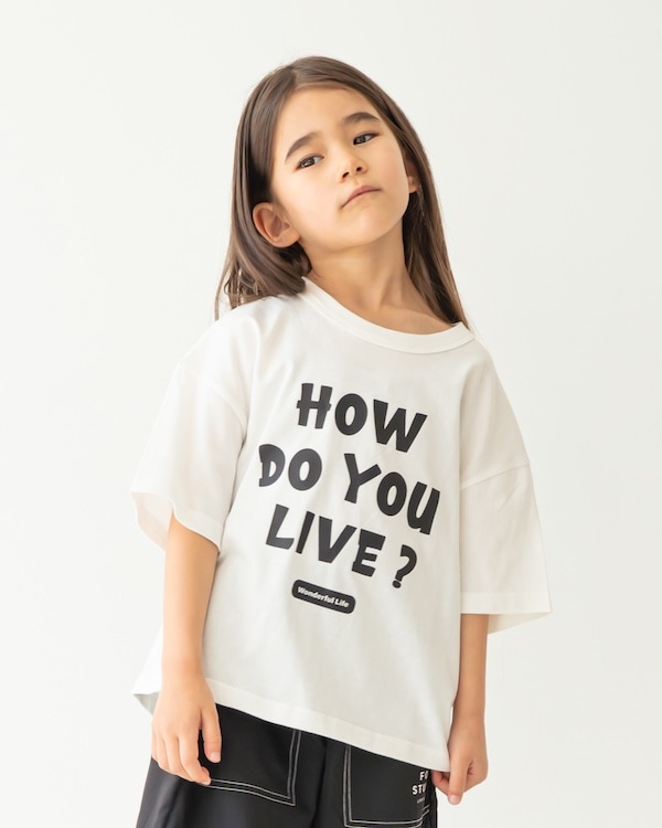 【フォブ】HOW DO YOU Tシャツ / ブラック  