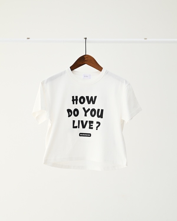 【フォブ】HOW DO YOU Tシャツ / ブラック  
