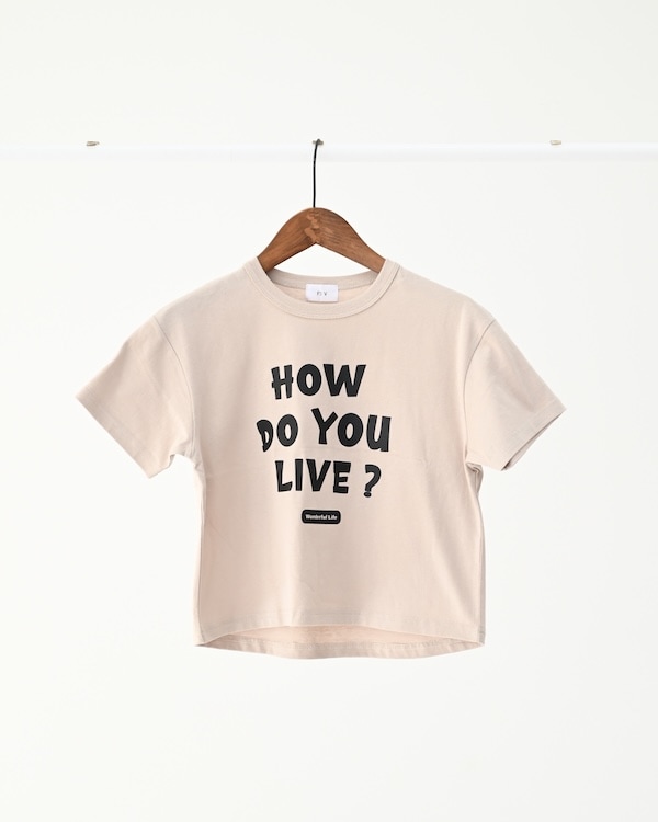 【フォブ】HOW DO YOU Tシャツ / ブラック  