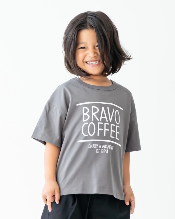 【フォブ】BRAVO Tシャツ / チャコールグレー  