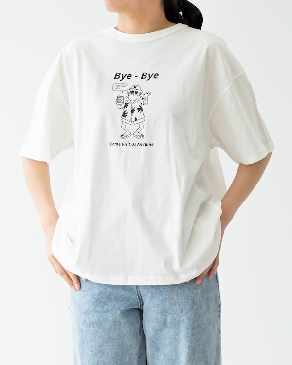 【フォブ】Bye Bye Tシャツ / グレージュ  