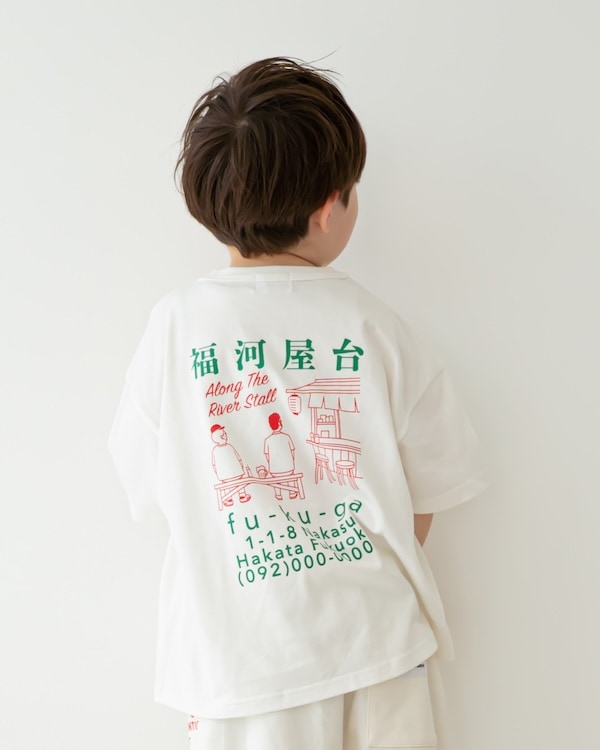 【フォブ】屋台 Tシャツ / チャコールグレー  