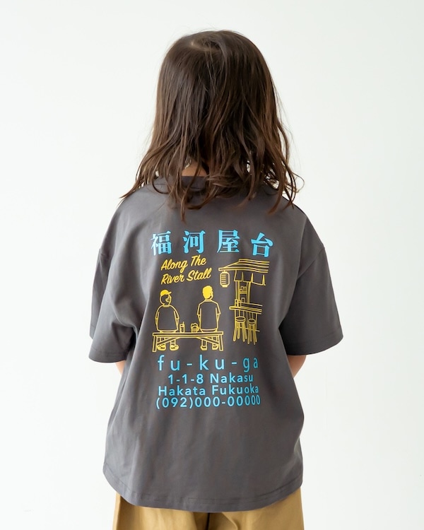 【フォブ】屋台 Tシャツ / チャコールグレー  