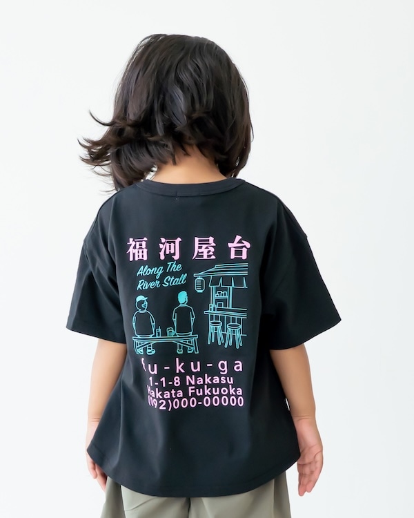 【フォブ】屋台 Tシャツ / ブラック  