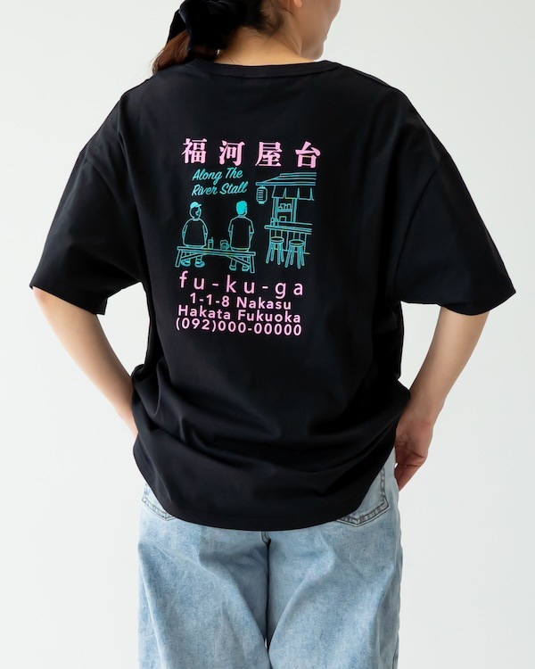 【フォブ】屋台 Tシャツ / チャコールグレー  
