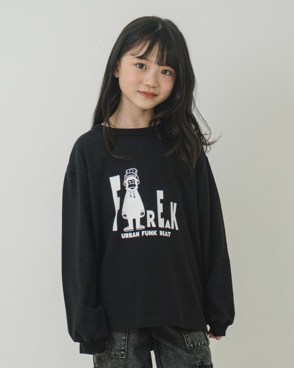 【ジーンズベー】FREAK GORILLA ロングTシャツ / ブラック
