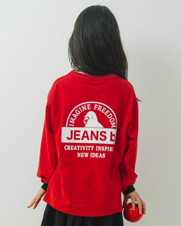 【ジーンズベー】GLORY ロングTシャツ / レッド