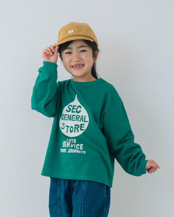 【セカンド】OIL ロングTシャツ / グリーン 