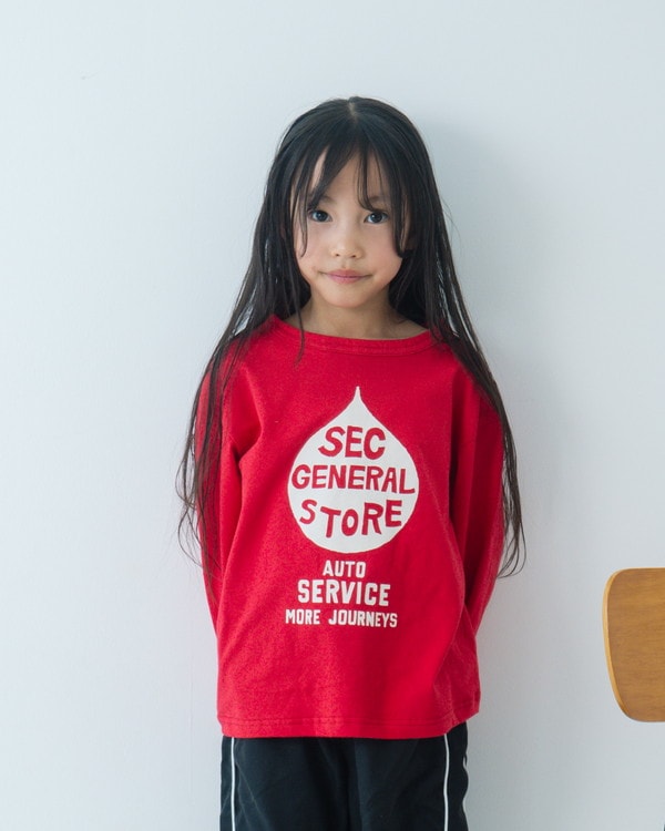 【セカンド】OIL ロングTシャツ / レッド  