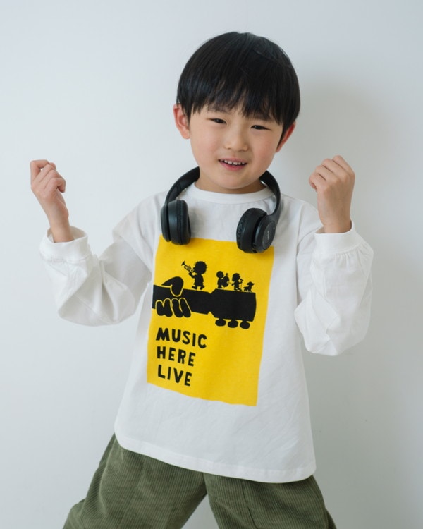 【セカンド】MUSIC ロングTシャツ / オフホワイト