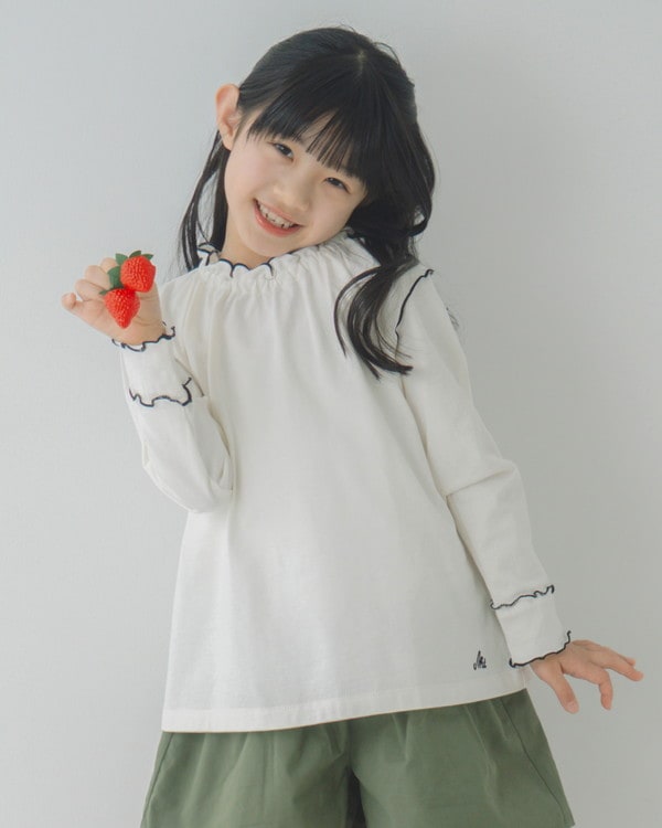 【エヌエイチテー】メロー ロングTシャツ / オフホワイト