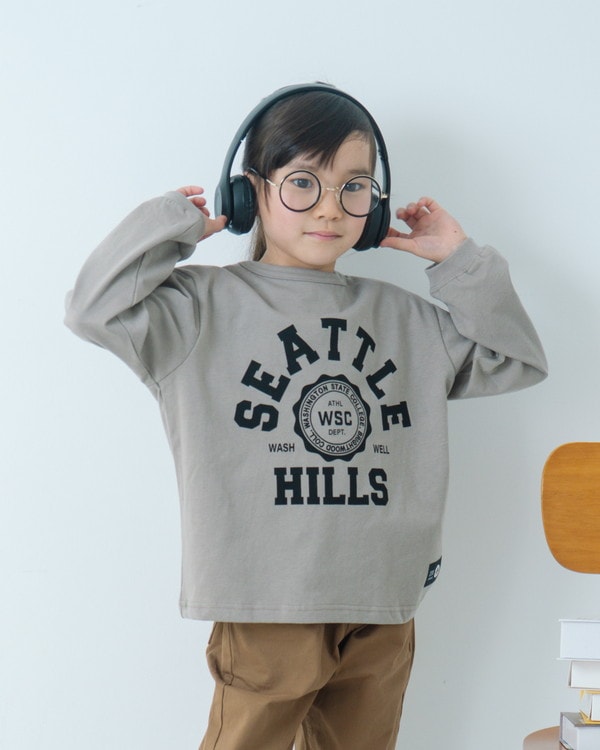 【ゼロスタンダード】SEATTEL ロングTシャツ / チャコールグレー 
