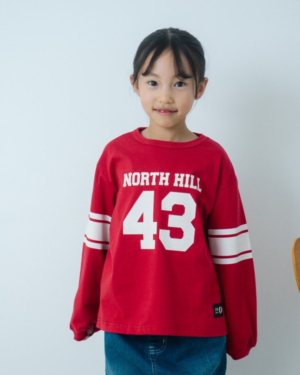 【ゼロスタンダード】North Hill ロングTシャツ / レッド 