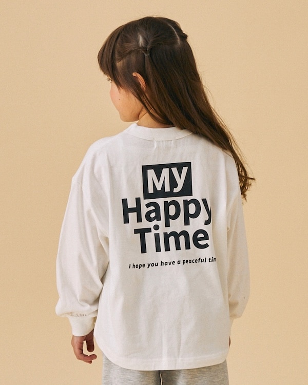 【フォブ】Happy Time L/S Tシャツ / ホワイト 